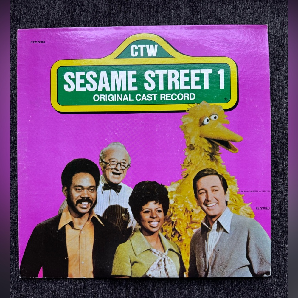 1971 1977 CTW SEsame STreet ORiginal CAst REcord Album LP VInyl #22064
